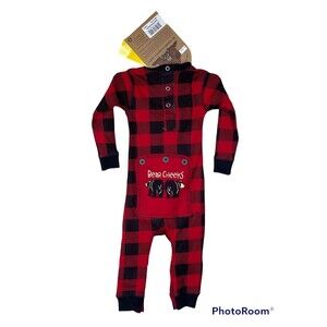 Lazy One Infant Flapjack Bear Cheeks 6mo NWT!